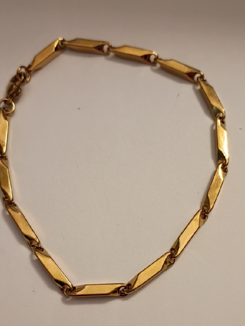 Gold-ToneLink Mens Bracelet - Classic Geometric Chain